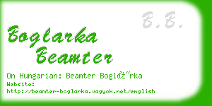 boglarka beamter business card